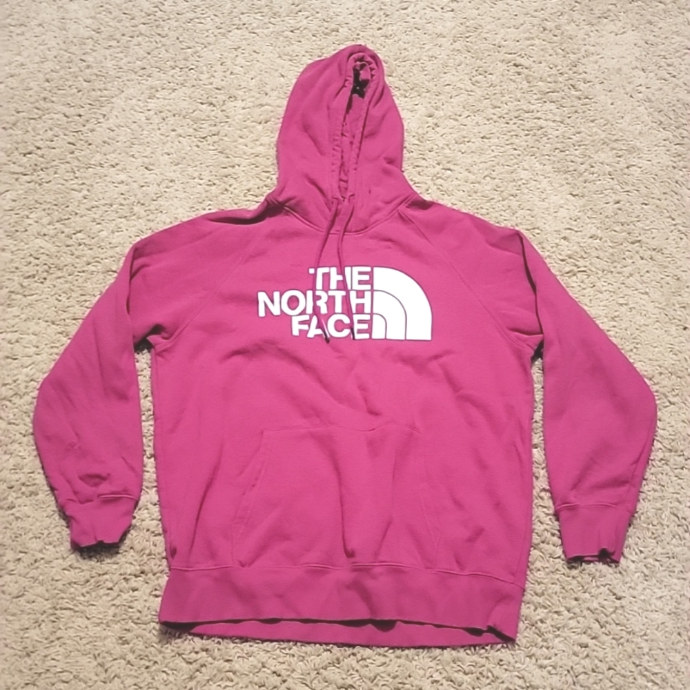 North Face Fuschia Hoodie